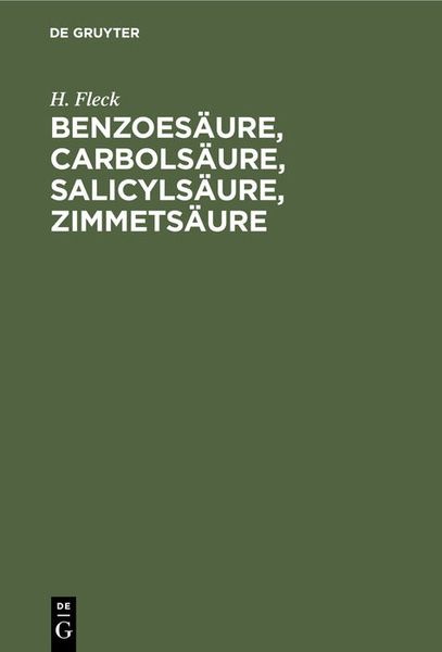 Produktbild: Benzoes&auml;ure, Carbols&auml;ure, Salicyls&auml;ure, Zimmets&auml;ure
