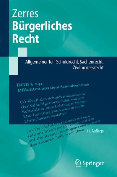 Bürgerliches Recht, Taschenbuch von Thomas Zerres, Springer Berlin, 9783662726525