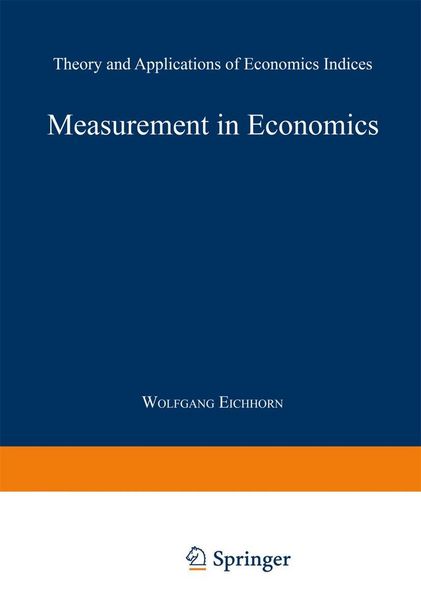 Produktbild: Measurement in Economics