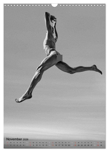 Produktbild: JUMP! ATHLETISCHE M&Auml;NNERAKTE (Wandkalender 2026 DIN A3 hoch), CALVENDO Monatskalender