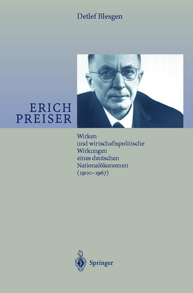 Erich Preiser, Taschenbuch von Detlef J. Blesgen, Springer Berlin, 9783642635373