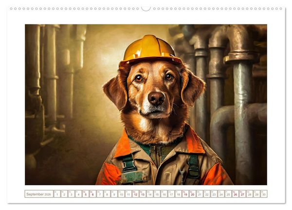 Produktbild: Wenn Hunde arbeiten (hochwertiger Premium Wandkalender 2026 DIN A2 quer), Kunstdruck in Hochglanz