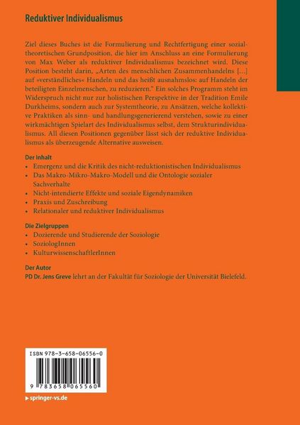 Produktbild: Reduktiver Individualismus