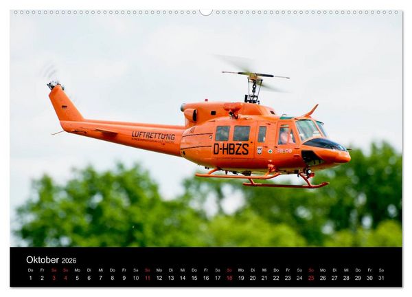 Produktbild: Modellhelis (Wandkalender 2026 DIN A2 quer), CALVENDO Monatskalender