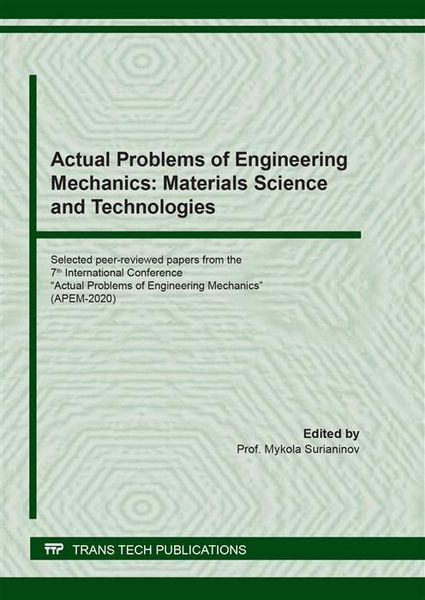Produktbild: Actual Problems of Engineering Mechanics: Materials Science and Technologies