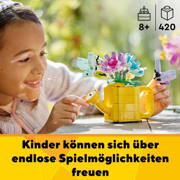 Produktbild: LEGO Creator 3in1 31149 Gie&szlig;kanne mit Blumen, baubare Deko mit 3 Modellen