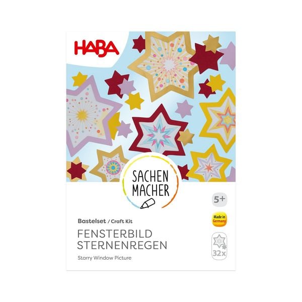 Produktbild: Bastelset - Fensterbild Sternenregen