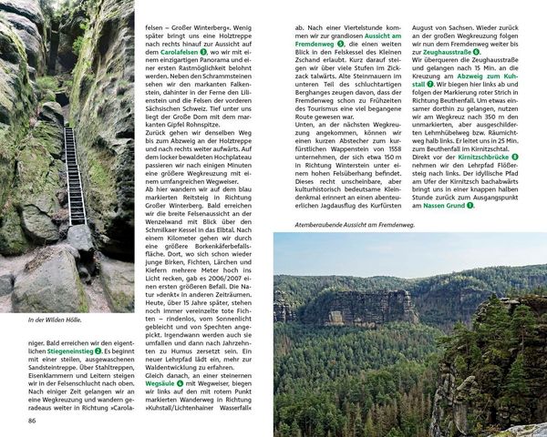 Produktbild: ROTHER Wanderbuch Wilde Wege Elbsandsteingebirge