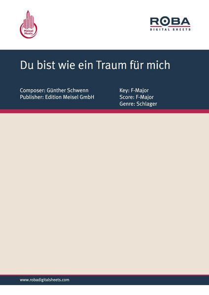Produktbild: Du bist wie ein Traum f&uuml;r mich