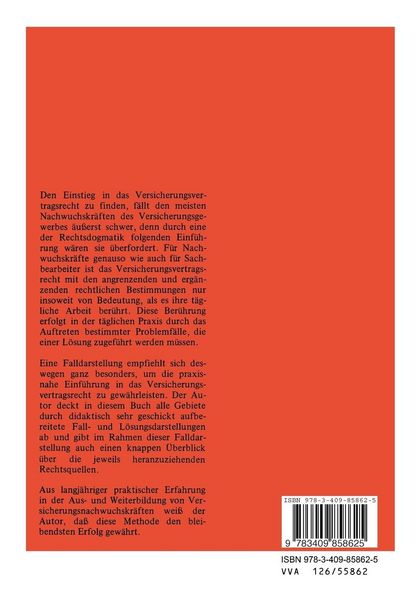Produktbild: F&auml;lle und Entscheidungen zum Versicherungsrecht