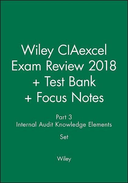Produktbild: Wiley: Wiley CIAexcel Exam Review 2018 + Test Bank + Focus N