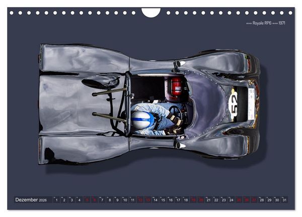 Produktbild: Legenden des Rennsports Historic Sports Cars 1960-1975 (Wandkalender 2026 DIN A4 quer), CALVENDO Monatskalender