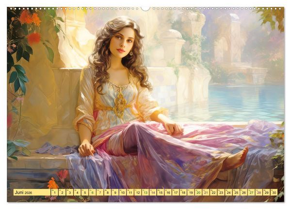 Produktbild: Arabische Fantasien (hochwertiger Premium Wandkalender 2026 DIN A2 quer), Kunstdruck in Hochglanz