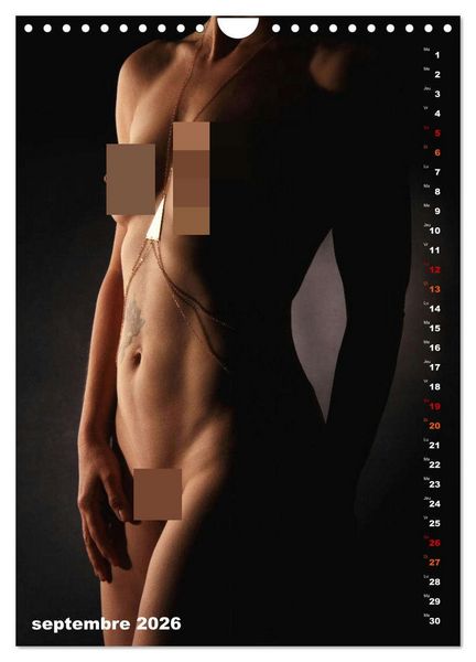 Produktbild: L'or nu (Calendrier mural 2026 DIN A4 horizontal), CALVENDO calendrier mensuel