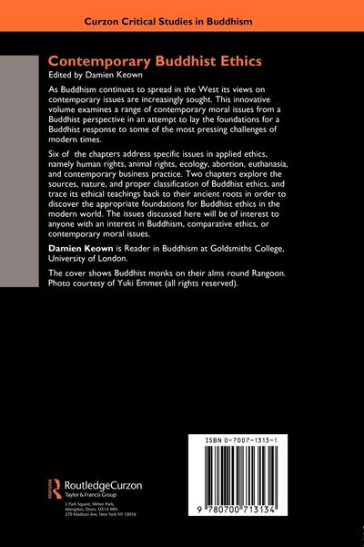 Produktbild: Contemporary Buddhist Ethics