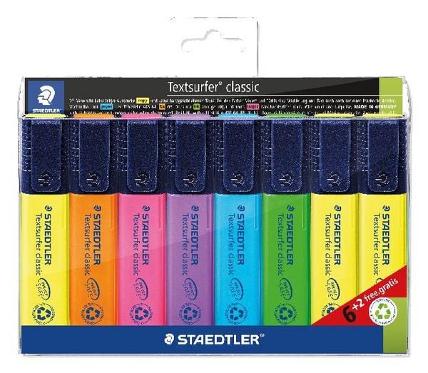 Produktbild: STAEDTLER Textmarker Textsurfer&reg; classic 364 8er Set