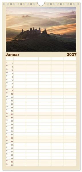 Produktbild: Familienplaner 2027 - Italien - Eine Reise durch Bel Paese mit 5 Spalten (Wandkalender, 21 x 45 cm) CALVENDO