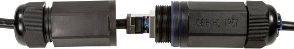 Produktbild: LogiLink CQ7093S RJ45 Patchkabel CAT 6a S/FTP 10.00 m Schwarz Geschirmt, UV-Best&auml;ndig, &Ouml;lbest&auml;ndig 1 St.