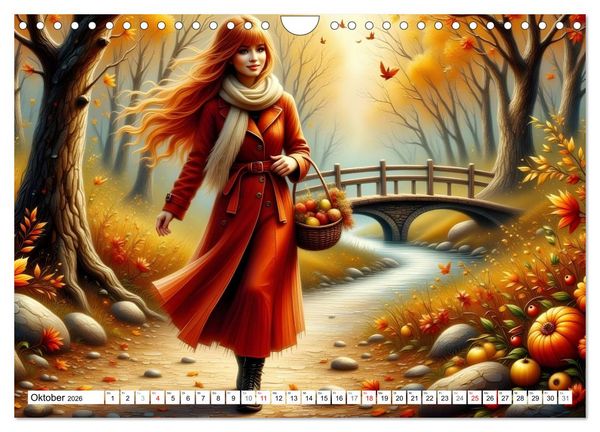 Produktbild: Farbentanz der Jahreszeiten (Wandkalender 2026 DIN A4 quer), CALVENDO Monatskalender