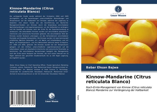 Kinnow-Mandarine (Citrus reticulata Blanco), Taschenbuch von Babar Ehsan Bajwa, Verlag Unser Wissen, 9786202727280
