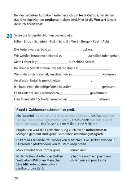 Produktbild: Rechtschreibtraining ab 5. Klasse und f&uuml;r Erwachsene, A5-Heft