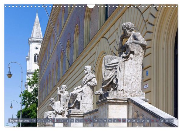 Produktbild: Weltst&auml;dtchen M&uuml;nchen (Wandkalender 2026 DIN A3 quer), CALVENDO Monatskalender