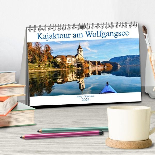 Produktbild: Kajaktour am Wolfgangsee (Tischkalender 2026 DIN A5 quer), CALVENDO Monatskalender