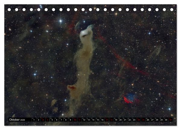 Produktbild: Ein Streifzug durch das Universum (Tischkalender 2026 DIN A5 quer), CALVENDO Monatskalender