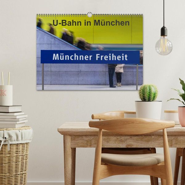 Produktbild: U-Bahn in M&uuml;nchen (Wandkalender 2026 DIN A3 quer), CALVENDO Monatskalender