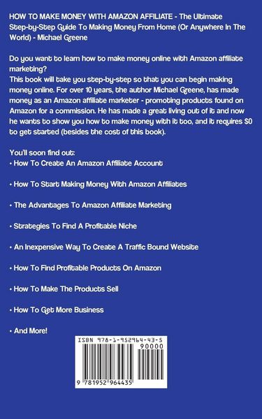 Produktbild: HOW TO MAKE MONEY WITH AMAZON AFFILIATE MARKETING