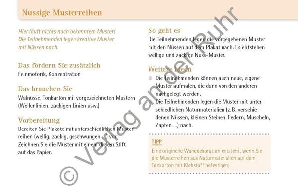 Produktbild: 10-Minuten-Aktivierungen mit Naturmaterialien