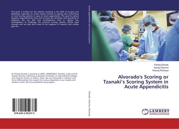 Produktbild: Alvorado's Scoring or Tzanaki's Scoring System in Acute Appendicitis