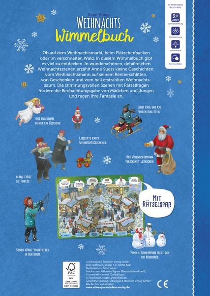 Produktbild: Weihnachtswimmelbuch