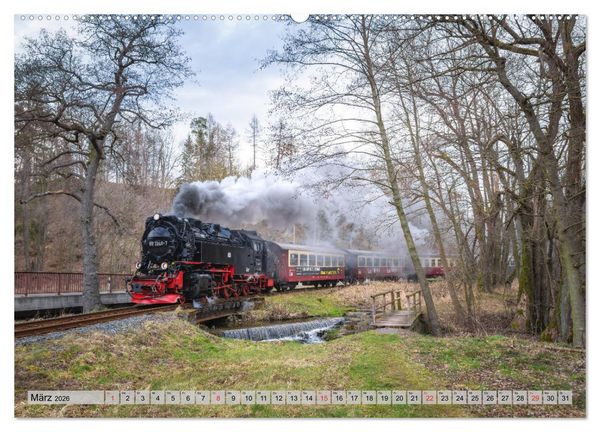 Produktbild: Volldampf durch den Harz (hochwertiger Premium Wandkalender 2026 DIN A2 quer), Kunstdruck in Hochglanz