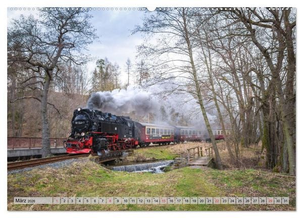 Produktbild: Volldampf durch den Harz (Wandkalender 2026 DIN A2 quer), CALVENDO Monatskalender