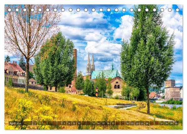 Produktbild: G&ouml;rlitz - Fimstadt mit Charme (Tischkalender 2026 DIN A5 quer), CALVENDO Monatskalender