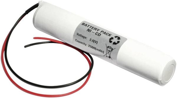 Emmerich 36C2500S Notleuchten-Akku Kabel 3.6V 2500 mAh