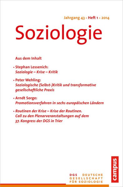 Produktbild: Soziologie 1.2014