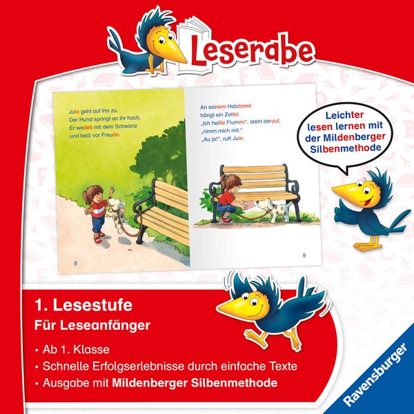 Produktbild: Leserabe mit Mildenberger Silbenmethode - Ein Hund f&uuml;r Jule