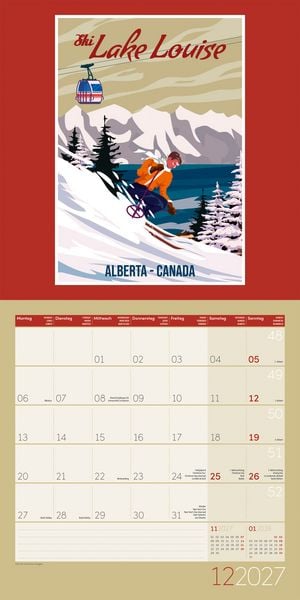 Produktbild: Vintage Voyage Kalender 2027 - 30x30 - Art12