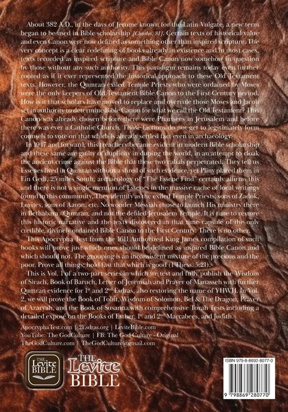 Produktbild: Apocrypha Scrolls Found In Qumran And Those Not Present Vol. 1