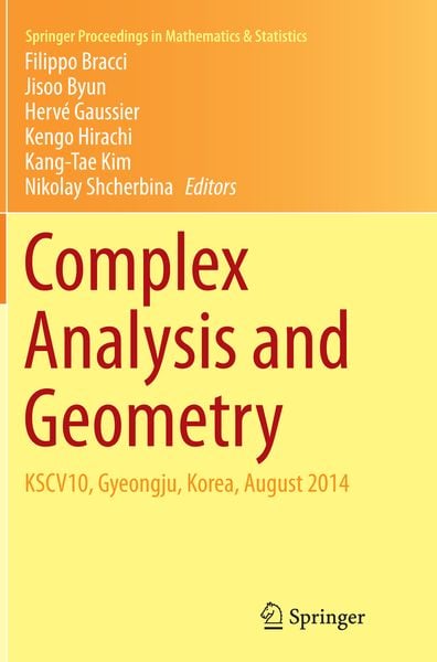 Produktbild: Complex Analysis and Geometry
