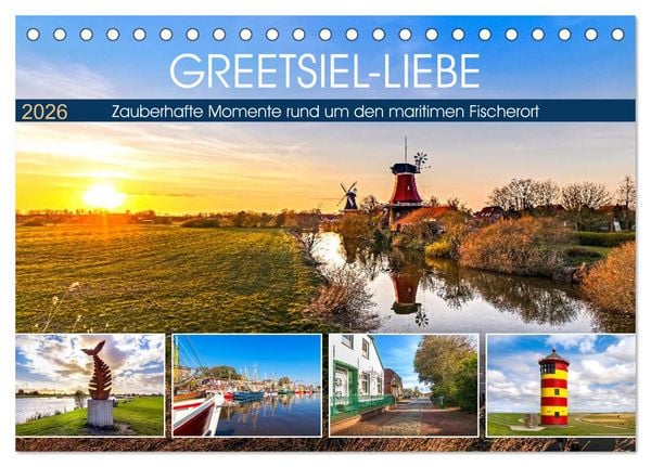 Produktbild: GREETSIEL-LIEBE (Tischkalender 2026 DIN A5 quer), CALVENDO Monatskalender