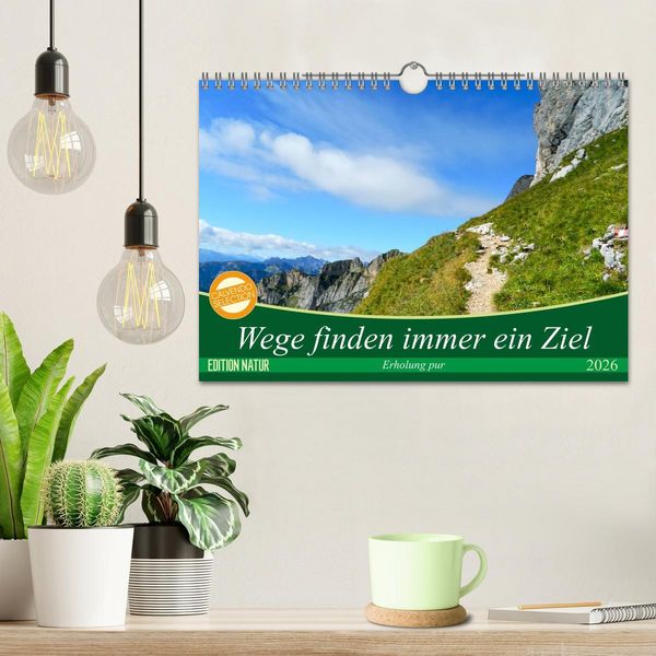 Produktbild: Wege finden immer ein Ziel (Wandkalender 2026 DIN A4 quer), CALVENDO Monatskalender