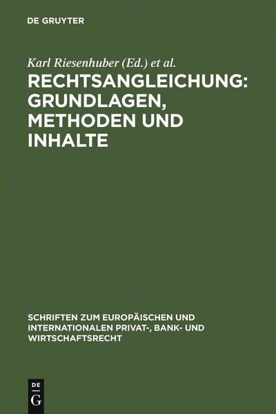 Produktbild: Rechtsangleichung: Grundlagen, Methoden und Inhalte