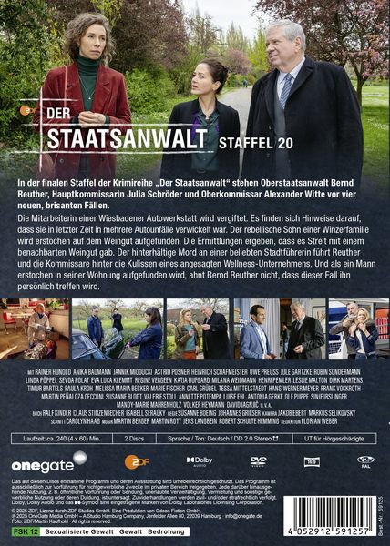 Produktbild: Der Staatsanwalt Staffel 20 [2 DVDs]
