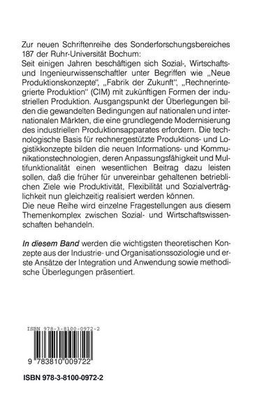 Produktbild: Technik Arbeit Betrieb Gesellschaft
