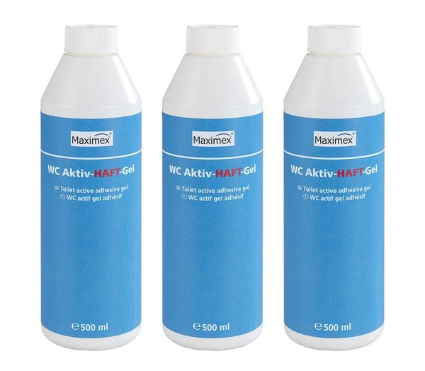 WC Aktiv-Haftgel 500 ml, 3er Set, mit Ozean-Duft