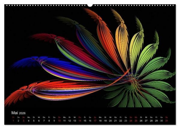 Produktbild: Wunderbare Welt der Farben 2026 (Wandkalender 2026 DIN A2 quer), CALVENDO Monatskalender