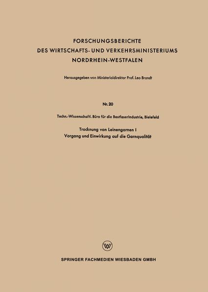 Produktbild: Trocknung von Leinengarnen I